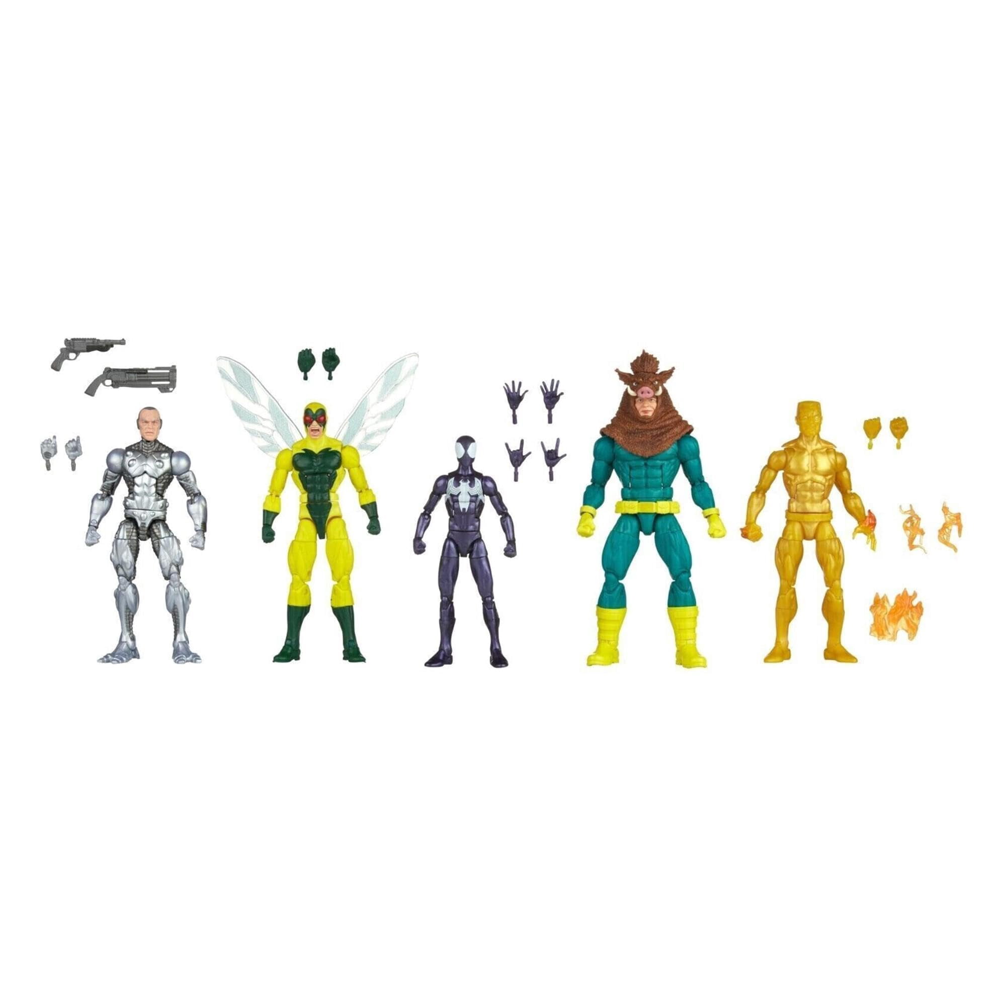 Silver Razorback Marvel Legends Series: Spider-Man, Silvermane, Human Fly, Molten Man ...