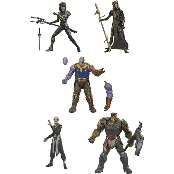 Marvel Legends The Children of Thanos Action Figure 5-Pack (Thanos, Proxima Midnight, Ebony Maw, Corvus Glaive & Cull Obsidian)