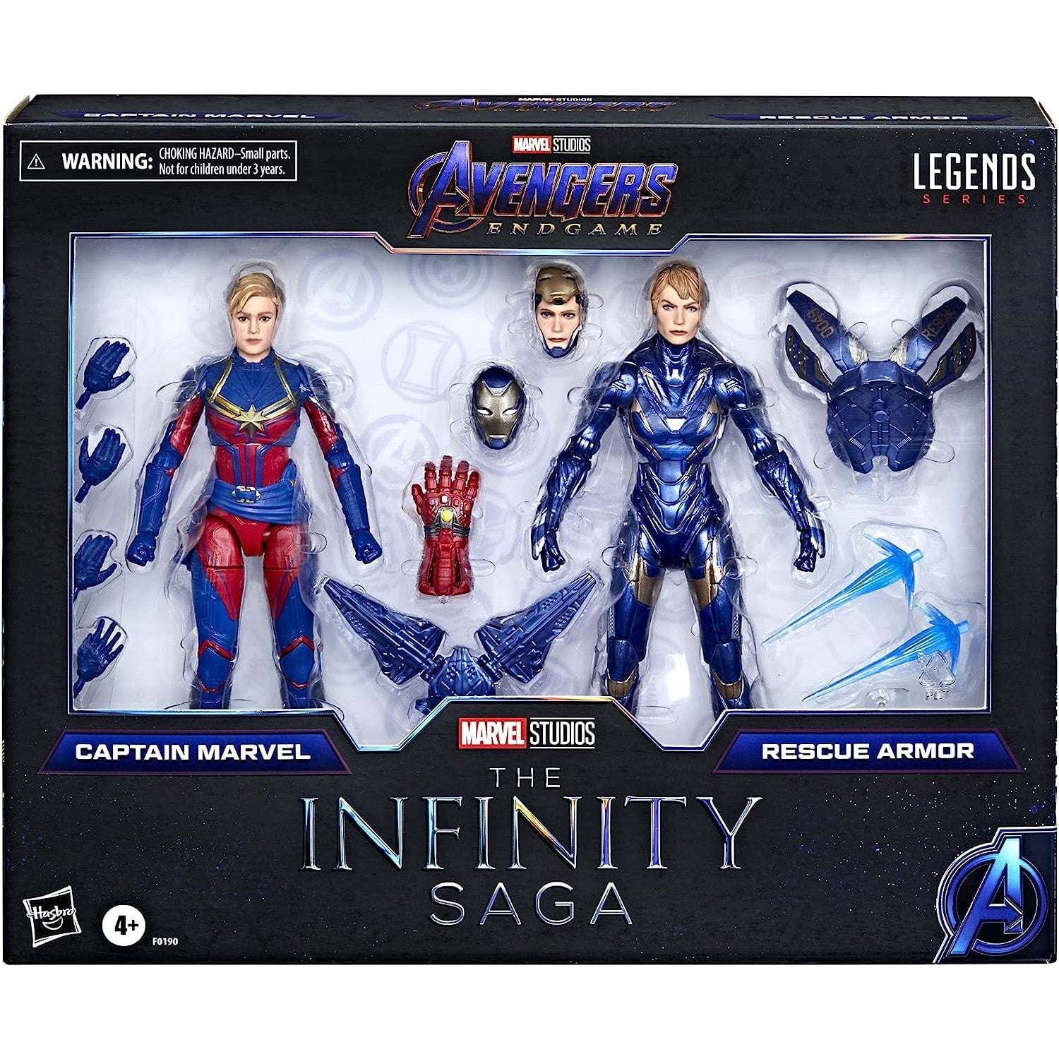 Marvel Legends The Infinity Saga 6 Inch Action Figure Studios Series 2-Pack - Captain Marvel & Rescue Armor