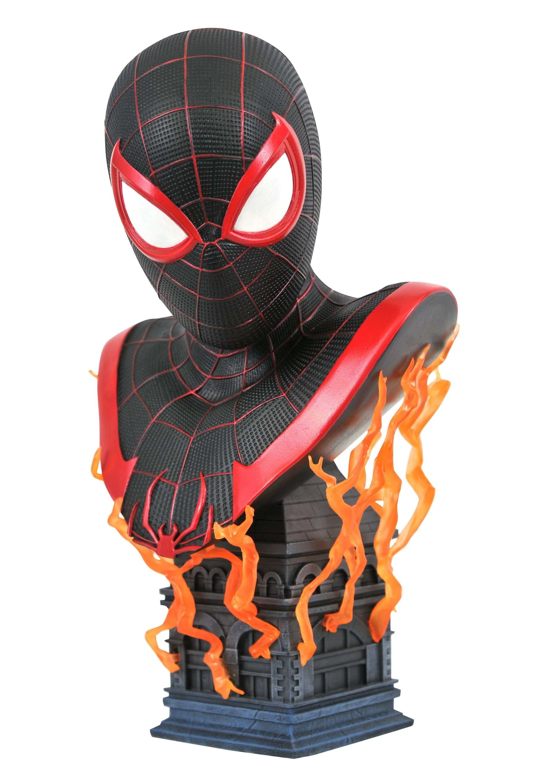 Marvel Legends in 3D PS5 Miles Morales 1/2 Scale Resin Bust