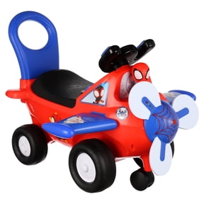 Marvel Lights N Sounds Spidey Activity Plane Ride on Toy (12 to 36 Months, 1 per Pack)