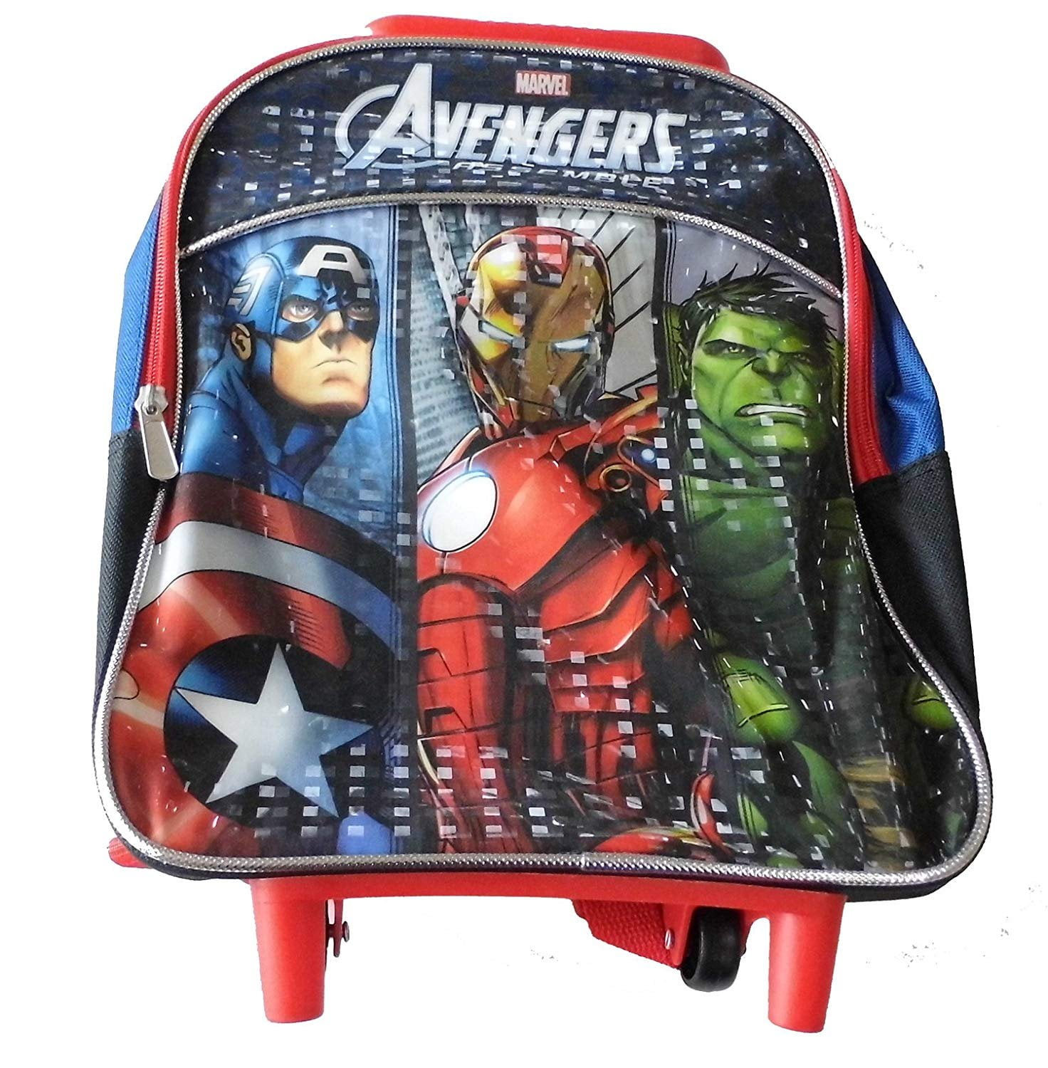 Marvel Little Boys Avengers 12 Inch Rolling Backpack Multi One Size Walmart