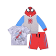 thumbnail image 1 of Marvel Little Boys' Spiderman 3 Piece Hoodie, T-Shirt, and Shorts Set, Sizes 4-7, 1 of 4