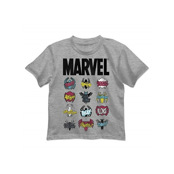 Marvel Little Boys' Spiderman Grided Spidey Tee