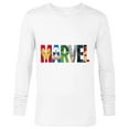 thumbnail image 1 of Marvel Logo Avengers Super Heroes - Long Sleeve T-Shirt for Men - Customized-White, 1 of 5