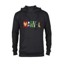 Marvel Logo Avengers Super Heroes - Pullover Hoodie for Adults - Customized-Black