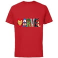 thumbnail image 1 of Marvel Logo Avengers Super Heroes - Short Sleeve Cotton T-Shirt for Adults - Customized-Red, 1 of 5