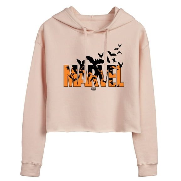 Marvel - Logo Bat - Juniors Cropped Hoodie