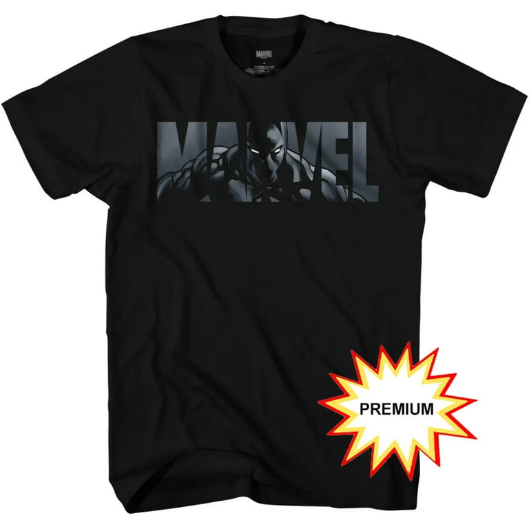 Black Panther Text Logo T-Shirt Adult Black Panther Text Logo T-Shirt Adult