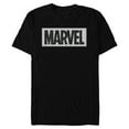 thumbnail image 1 of Marvel Logo Black White and Gray - Short Sleeve Blended T-Shirt for Adults - Customized-Black, 1 of 5