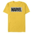 thumbnail image 1 of Marvel Logo Black White and Gray - Short Sleeve Blended T-Shirt for Adults - Customized-Yellow, 1 of 5