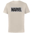 thumbnail image 1 of Marvel Logo Black White and Gray - Short Sleeve Cotton T-Shirt for Adults - Customized-Natural, 1 of 5