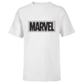 thumbnail image 1 of Marvel Logo Black White and Gray - Short Sleeve T-Shirt for Kids - Customized-White, 1 of 5