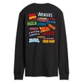 thumbnail image 1 of Marvel - Logo Collage - Men's Long Sleeve Graphic T-Shirt, 1 of 5