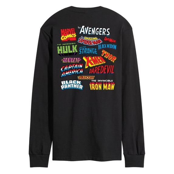 Marvel - Logo Collage - Men's Long Sleeve Graphic T-Shirt