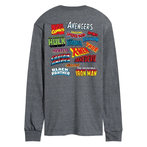 Marvel - Logo Collage - Men's Long Sleeve Graphic T-Shirt