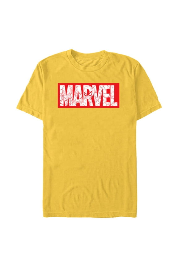Logo Comics Red Super Heroes Avengers and More - Short Sleeve Blended T-Shirt for Adults - Customized-Yellow