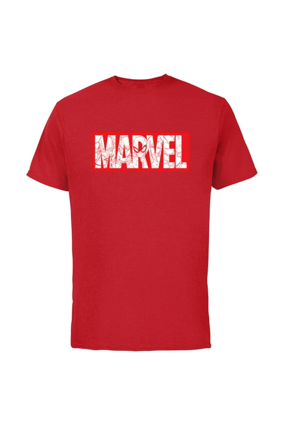 Logo Comics Red Super Heroes Avengers and More - Short Sleeve Cotton T-Shirt for Adults - Customized-Red