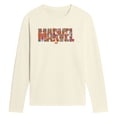 thumbnail image 1 of Marvel - Logo Florals - Men's Long Sleeve Graphic T-Shirt, 1 of 3