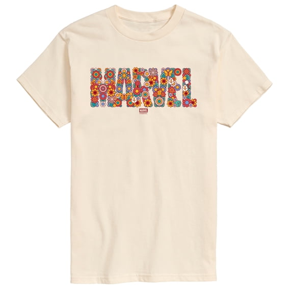 Marvel - Logo Florals - Men's Short Sleeve Graphic T-Shirt