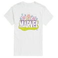 thumbnail image 1 of Marvel - Logo Florals - Men's Short Sleeve Graphic T-Shirt, 1 of 4