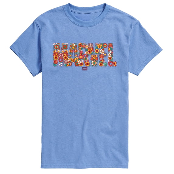 Marvel - Logo Florals - Men's Short Sleeve Graphic T-Shirt