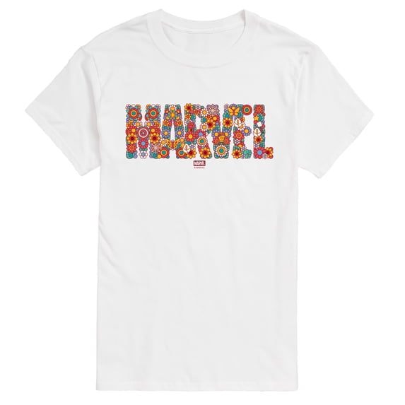 Marvel - Logo Florals - Men's Short Sleeve Graphic T-Shirt