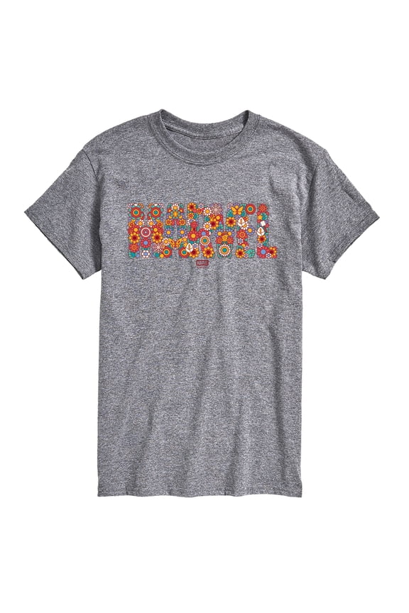 - Logo Florals - Men's Short Sleeve Graphic T-Shirt