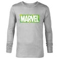 thumbnail image 1 of Marvel Logo Four-Leaf Clovers Green St Patrick’s Day - Long Sleeve T-Shirt for Men - Customized-Athletic Heather, 1 of 5
