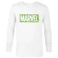 thumbnail image 1 of Marvel Logo Four-Leaf Clovers Green St Patrick’s Day - Long Sleeve T-Shirt for Men - Customized-White, 1 of 5