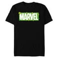 thumbnail image 1 of Marvel Logo Four-Leaf Clovers Green St Patrick’s Day - Short Sleeve Blended T-Shirt for Adults - Customized-Black, 1 of 5