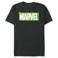 thumbnail image 1 of Marvel Logo Four-Leaf Clovers Green St Patrick’s Day - Short Sleeve Blended T-Shirt for Adults - Customized-Dark Heather, 1 of 5