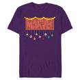 thumbnail image 1 of Marvel Logo Holiday Christmas Avengers Super Hero Ornaments - Short Sleeve Blended T-Shirt for Adults - Customized-Purple, 1 of 5