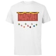 thumbnail image 1 of Marvel Logo Holiday Christmas Avengers Super Hero Ornaments - Short Sleeve Cotton T-Shirt for Adults - Customized-White, 1 of 5