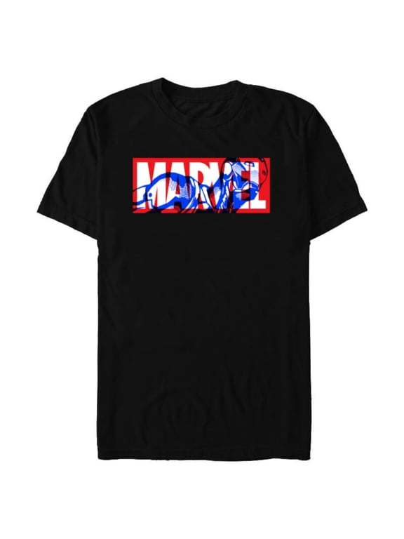 Logo Iron Man Comic Art Avengers - Short Sleeve Blended T-Shirt for Adults - Customized-Black
