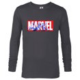 thumbnail image 1 of Marvel Logo Loki Comic Art - Long Sleeve T-Shirt for Men - Customized-Charcoal Heather, 1 of 5