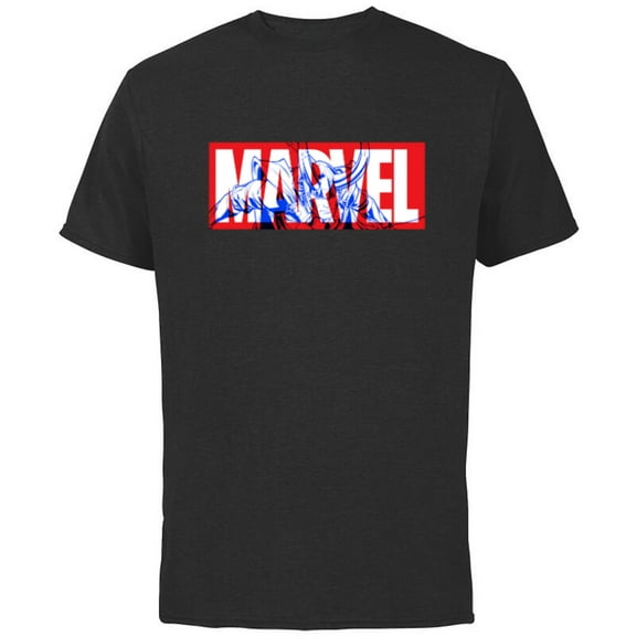 Marvel Logo Loki Comic Art - Short Sleeve Cotton T-Shirt for Adults - Customized-Black