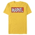 thumbnail image 1 of Marvel Logo Melting Paint Drip - Short Sleeve Blended T-Shirt for Adults - Customized-Yellow, 1 of 5