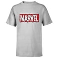 thumbnail image 1 of Marvel Logo Melting Paint Drip - Short Sleeve T-Shirt for Kids - Customized-Athletic Heather, 1 of 5
