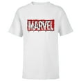 thumbnail image 1 of Marvel Logo Melting Paint Drip - Short Sleeve T-Shirt for Kids - Customized-White, 1 of 5