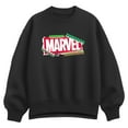 thumbnail image 1 of Marvel - Logo Paper  - Ladies Oversized Fleece Crew Sweatshirt, 1 of 3