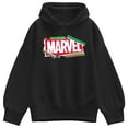 thumbnail image 1 of Marvel - Logo Paper  - Ladies Oversized Fleece Hoodie Sweatshirt, 1 of 3