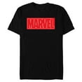 thumbnail image 1 of Marvel Logo Red and White Negative Space - Short Sleeve Blended T-Shirt for Adults - Customized-Black, 1 of 5