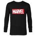 thumbnail image 1 of Marvel Logo Retro 8-Bit Pixel Art Style Classic - Long Sleeve T-Shirt for Men - Customized-Black, 1 of 5