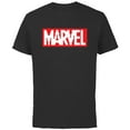 thumbnail image 1 of Marvel Logo Retro 8-Bit Pixel Art Style Classic - Short Sleeve Cotton T-Shirt for Adults - Customized-Black, 1 of 5