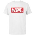 thumbnail image 1 of Marvel Logo Retro 8-Bit Pixel Art Style Classic - Short Sleeve Cotton T-Shirt for Adults - Customized-White, 1 of 5