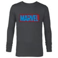 thumbnail image 1 of Marvel Logo Spider-Man Webs - Long Sleeve T-Shirt for Men - Customized-Charcoal Heather, 1 of 5