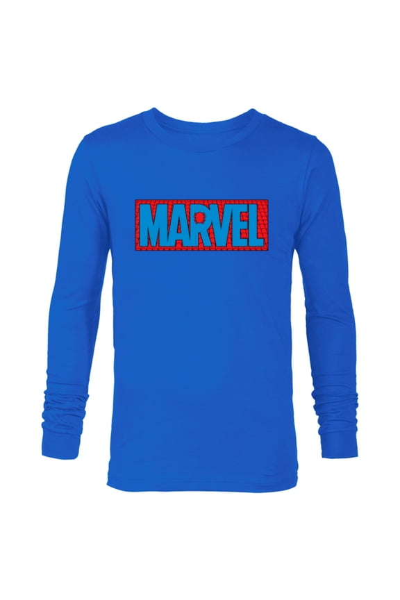 Logo Spider-Man Webs - Long Sleeve T-Shirt for Men - Customized-Navy