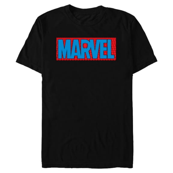 Marvel Logo Spider-Man Webs - Short Sleeve Blended T-Shirt for Adults - Customized-Black