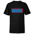 thumbnail image 1 of Marvel Logo Spider-Man Webs - Short Sleeve T-Shirt for Kids - Customized-Black, 1 of 5
